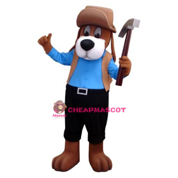 Worker Dog Mascot Costume