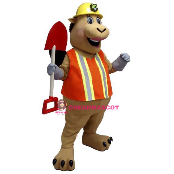 Worker Pig Mascot Costume