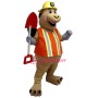 Worker Pig Mascot Costume