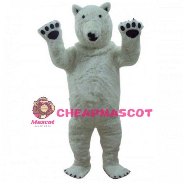 White Polar Bear Mascot Costume