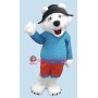 Cute Friendly Polar Bear Mascot Costume