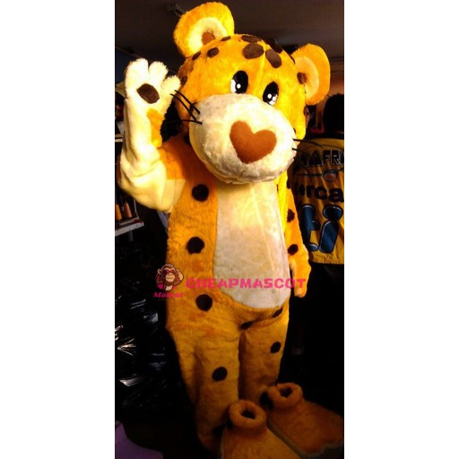 Cute Cheetah Mascot Costume