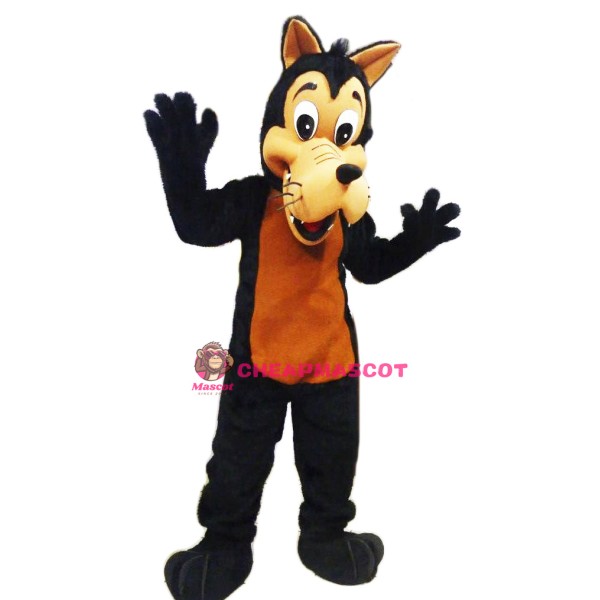 Happy Wolf Mascot Costume Adult Costume