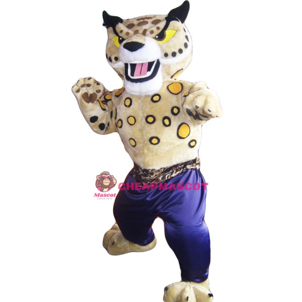 Martial Arts Cheetah Mascot Costume Adult Costume
