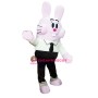 Pink Bunny Mascot Costume Adult Character Costume