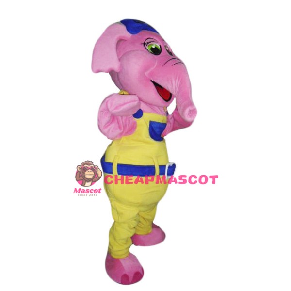 Pink Elephant Mascot Costume Adult Costume