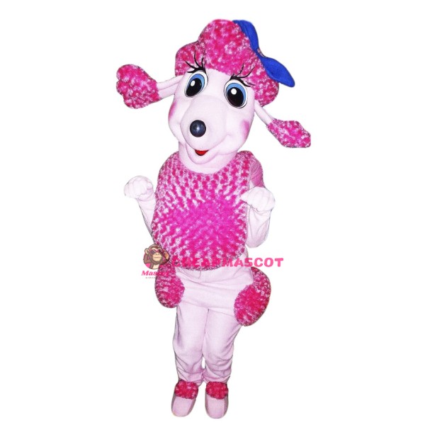 Pink French Poodle Mascot Costume Adult Costume