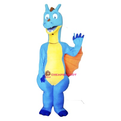 Blue Dragon Mascot Costume Adult Costume