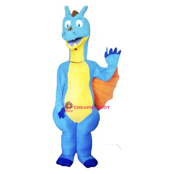 Blue Dragon Mascot Costume Adult Costume