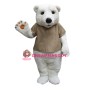 Cute Polar Bear Mascot Costume