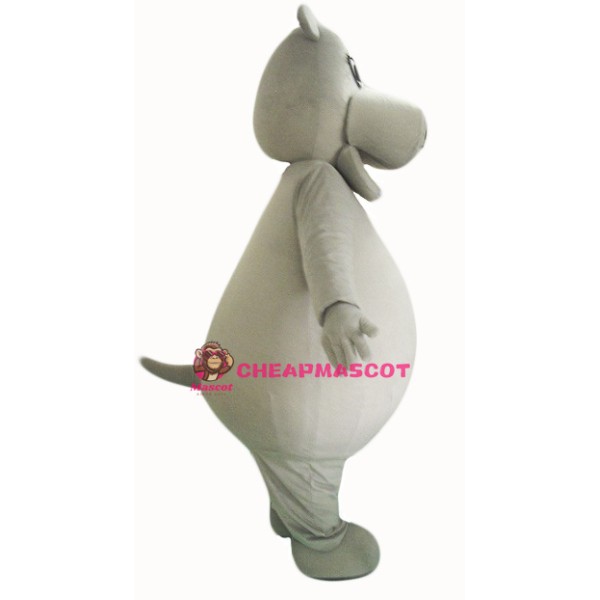 Big Fat Grey Hippo Mascot Costume