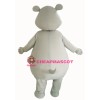 Big Fat Grey Hippo Mascot Costume