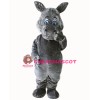 Grey Hippo Mascot Costumes