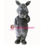 Grey Hippo Mascot Costumes