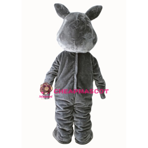 Grey Hippo Mascot Costumes
