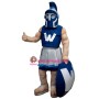 Blue Power Warrior Mascot Costume