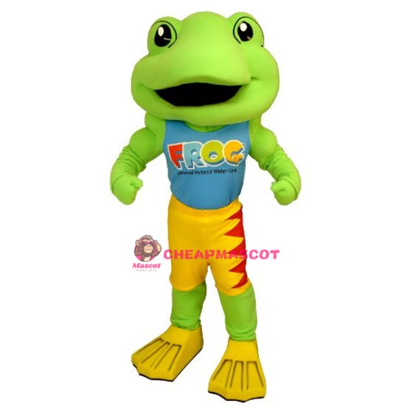 Power Frog Mascot Costume
