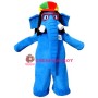 Blue Elephant Mascot Costume