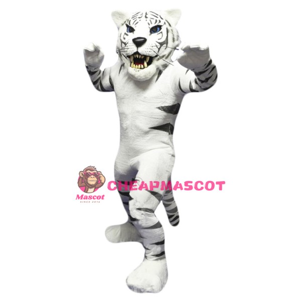 White Tiger Mascot Costume