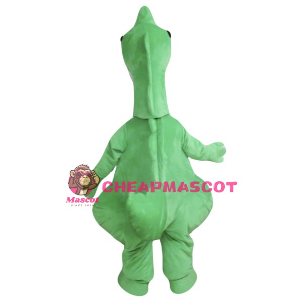 Cool Green Dinosaur Mascot Costume