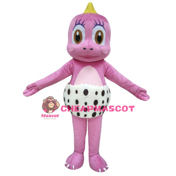 Pink Dinosaur Mascot Costume