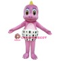 Pink Dinosaur Mascot Costume