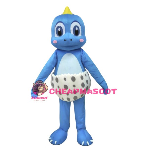 Blue Dinosaur Mascot Costume