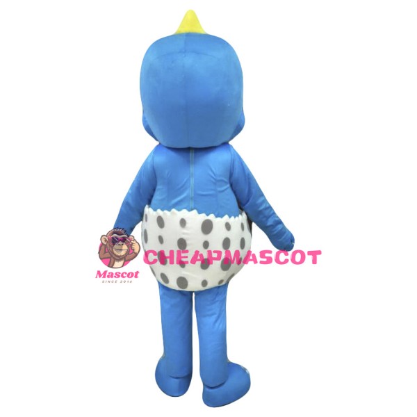 Blue Dinosaur Mascot Costume