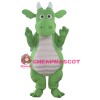 Green Adult Dragon Mascot Costume