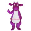 Purple Adult Dragon Mascot Costume