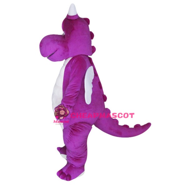 Purple Adult Dragon Mascot Costume