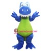 Adult Blue Green Dinosaur Mascot Costume