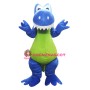 Adult Blue Green Dinosaur Mascot Costume