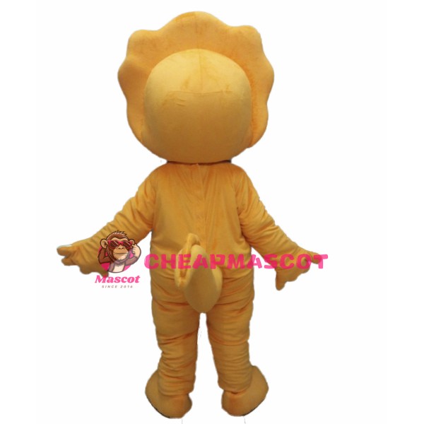 Orange Dinosaur Mascot Costume