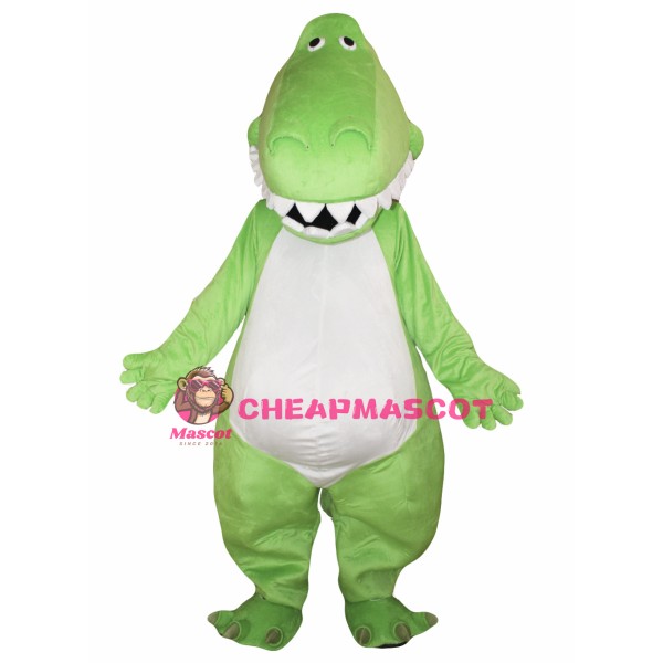 Adult Mascot Costume Green Dinosaur Costume