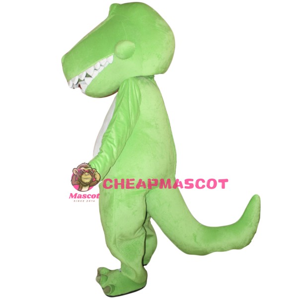 Adult Mascot Costume Green Dinosaur Costume