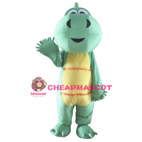 Green Dinosaur Mascot Costume for Adults 