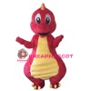 Red Dinosaur Mascot Costume