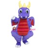 Purple Dragon Mascot Costume for Adults
