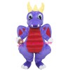 Purple Dragon Mascot Costume for Adults
