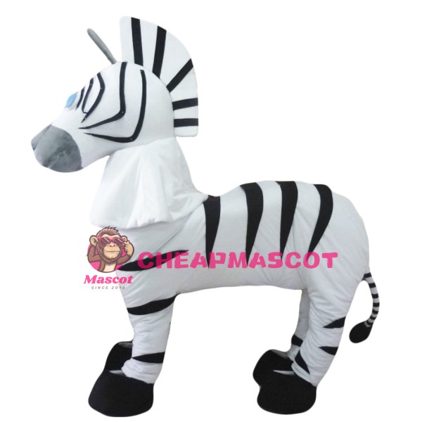2 Person Adult Zebra Mascot Costumes