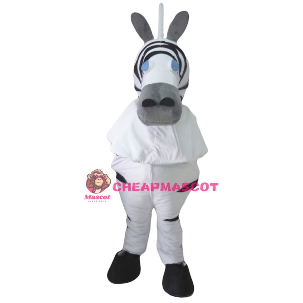 2 Person Adult Zebra Mascot Costumes
