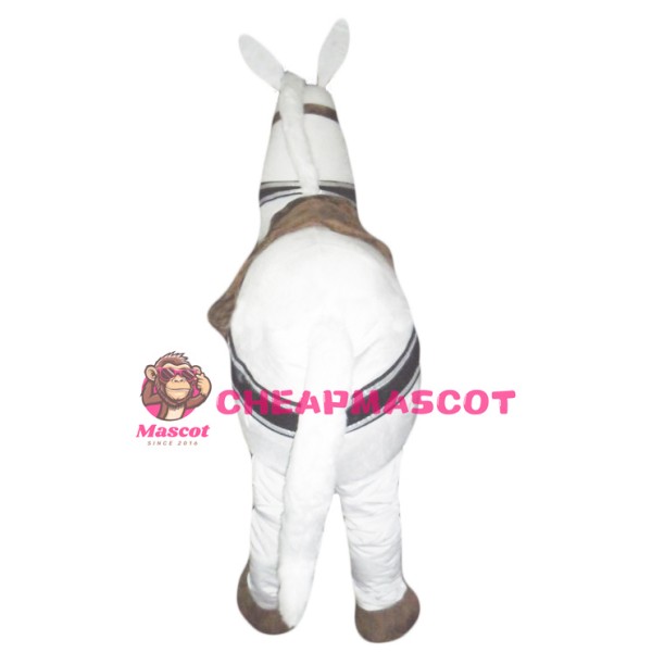 2 Person White Horse Mascot Costumes