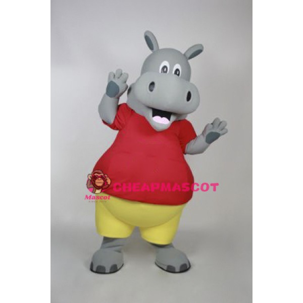Cute Animal Hippo Mascot Costume