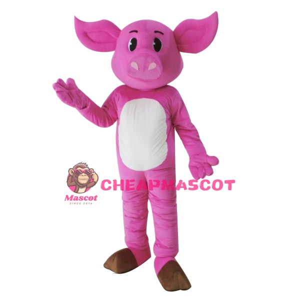 Adult Pink Pig Mascot Costume