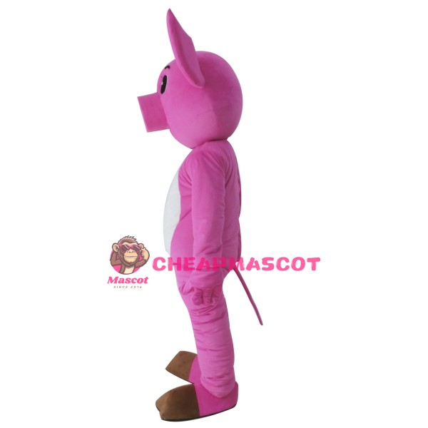 Adult Pink Pig Mascot Costume