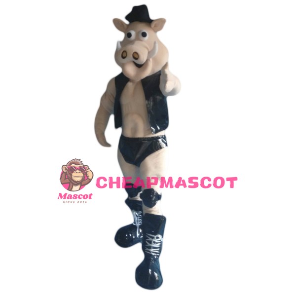 Power Muscle Boar Mascot Costume