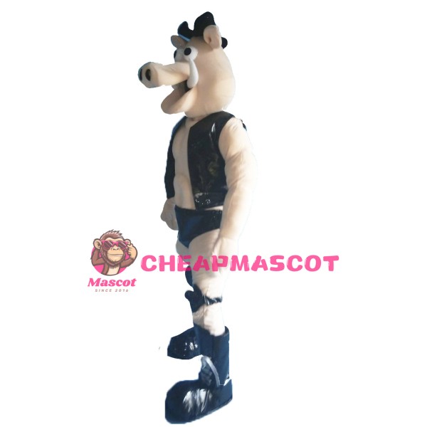 Power Muscle Boar Mascot Costume