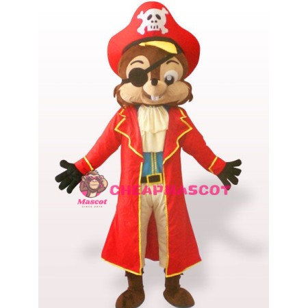 Pirate Squirrel Mascot Costume