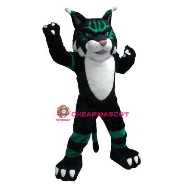 Colorful Wildcat Mascot Costume